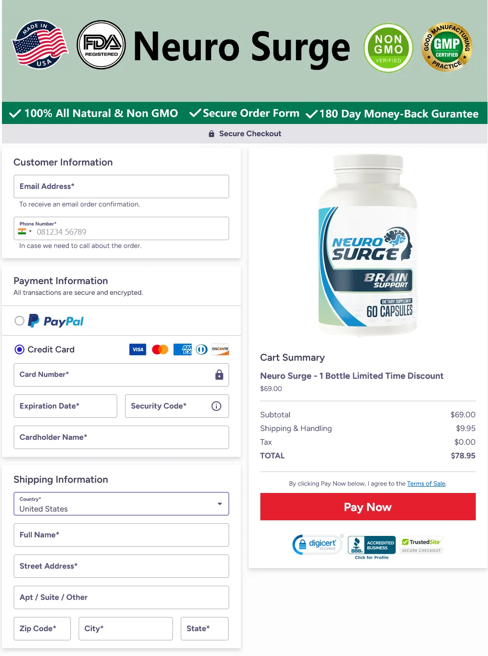Neuro Surge-Secure-Checkout